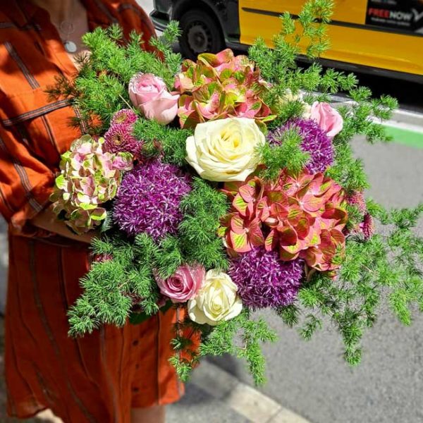 ramo-hortensias-en-barcelona