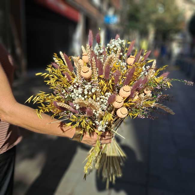 Elegantes flores secas naturales comprar