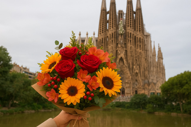 ramos de flores en Barcelona