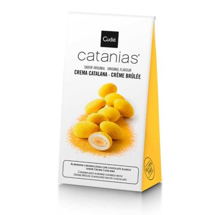 Bombones de chocolate catanias de crema catalana